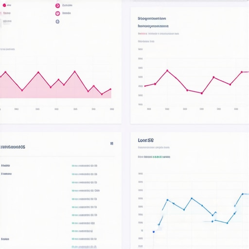 Analytics dashboard displaying GMB metrics and local SEO data