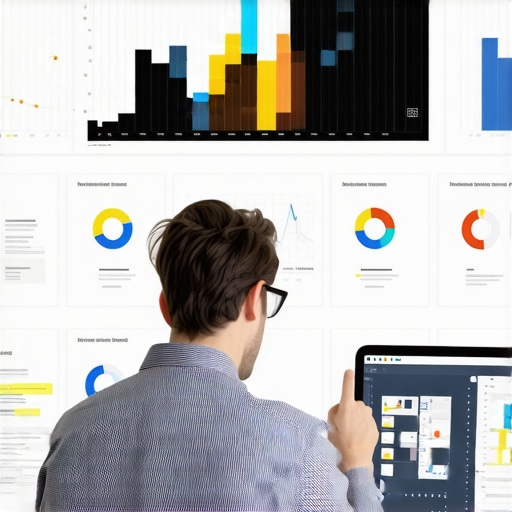 SEO analyst analyzing local search data on computer