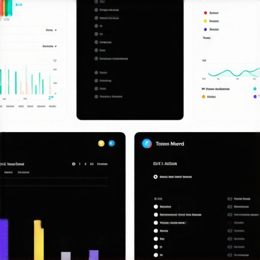 Dashboard showing local search metrics and insights