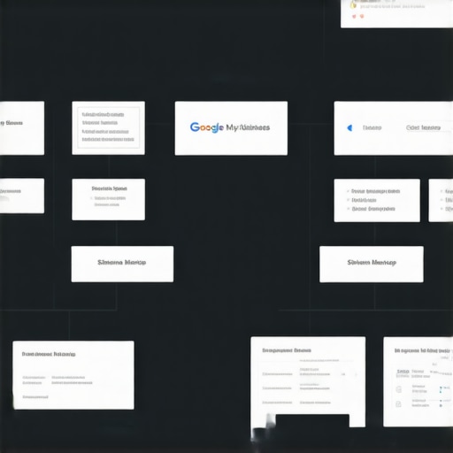 Illustration of GMB navigation hierarchy with schema markup integration for local SEO