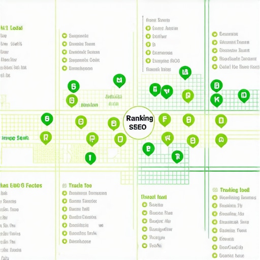 Infographic illustrating local SEO tactics and tools for Google Maps ranking