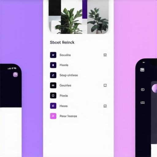 Illustration of a clean, mobile-responsive website menu with clear labels