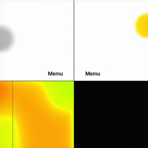 Heatmaps on a website showing visitor attention areas