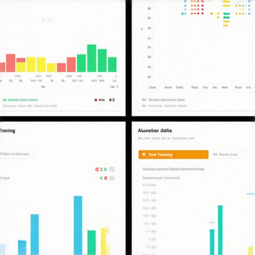 Screenshot of a sophisticated GMB analytics dashboard showing segmented data and visualizations for local SEO strategy.