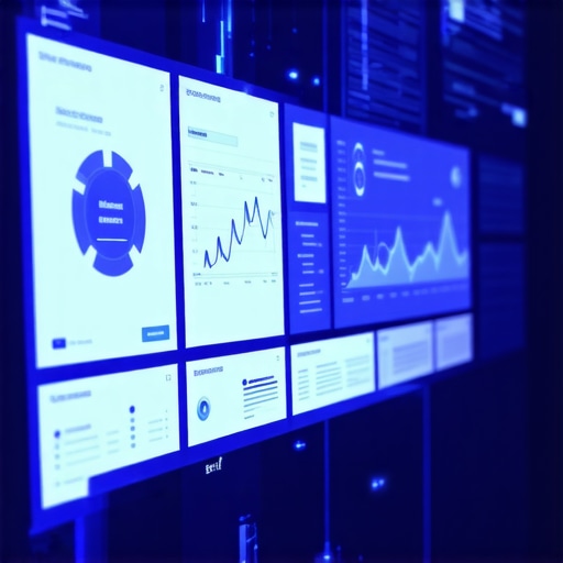 Futuristic dashboard illustrating predictive analytics and multi-channel data for local SEO