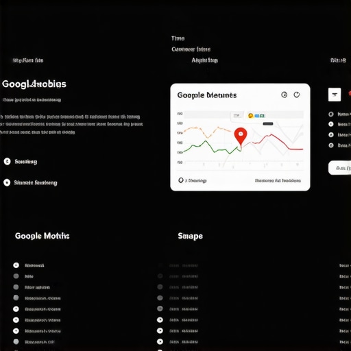 A detailed dashboard showcasing real-time GMB metrics and map rankings for local SEO optimization.