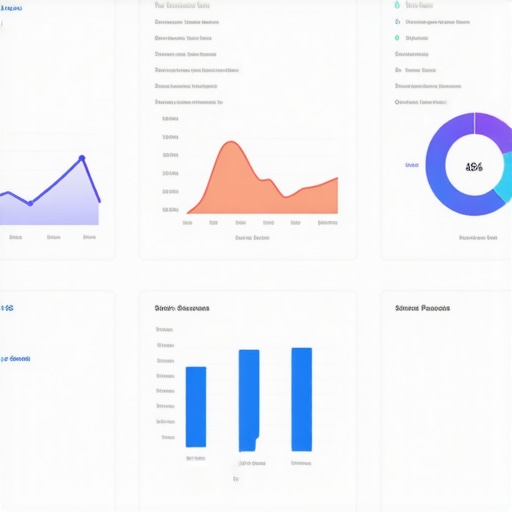 Dashboard showing GMB analytics with charts and graphs for local SEO optimization