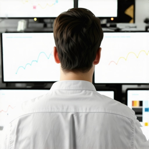 SEO analyst analyzing Google My Business tracking data and maps insights.