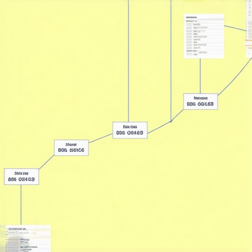 Diagram of website structure with local pages and internal links for SEO