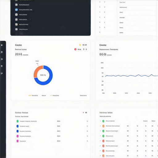 Analytics dashboard displaying predictive trends and multi-channel data for local SEO optimization