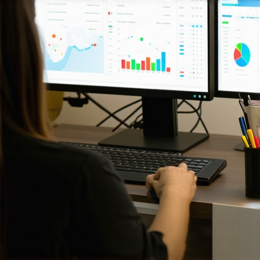 Person reviewing Google Maps ranking data on a laptop for sustained local SEO success.