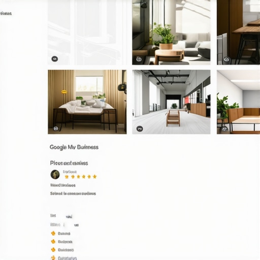 A comprehensive Google My Business profile with images, reviews, and business info