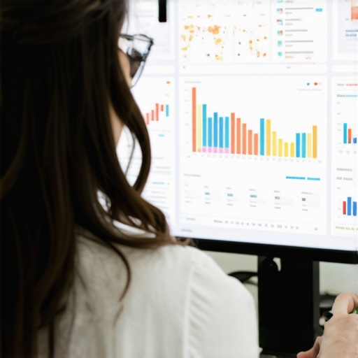 Person reviewing digital maps and SEO analytics on a computer