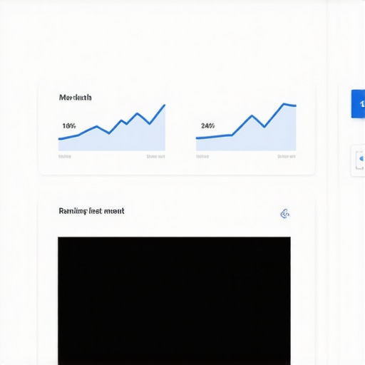 Google My Business dashboard showing rankings and analytics
