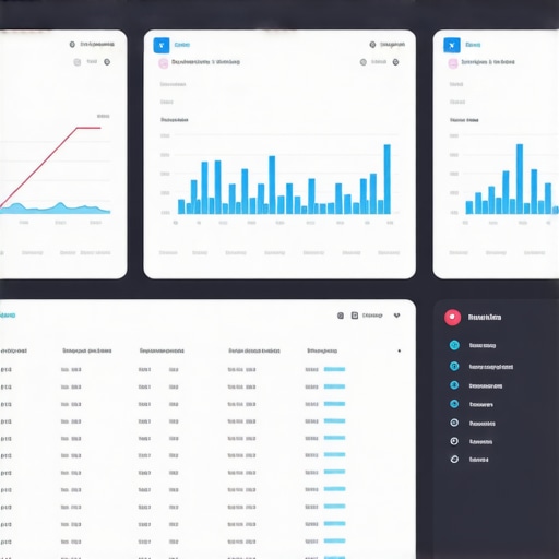 A colorful dashboard displaying real-time Google Maps ranking analytics with notifications