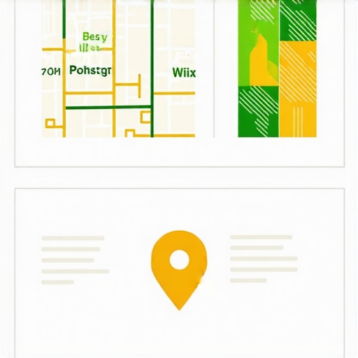 Screenshot of a digital dashboard with maps and analytics for GMB tracking.