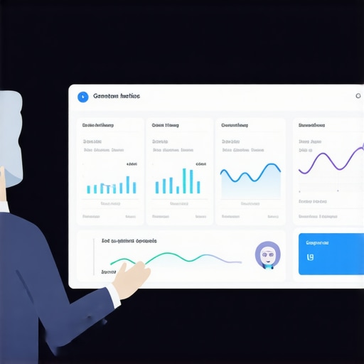 Person analyzing Google My Business tracking dashboard with analytics