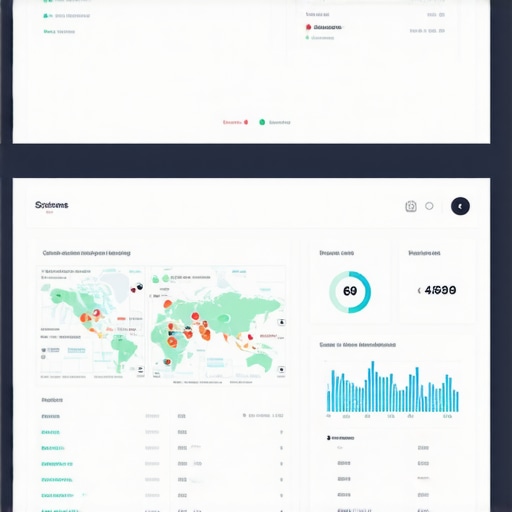 Screenshot of a GMB analytics dashboard displaying maps rankings and performance metrics