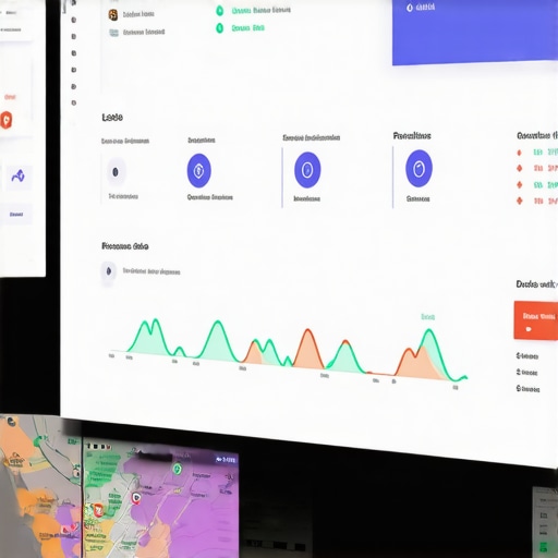 Screenshot of a digital marketing dashboard tracking local SEO and map rankings.