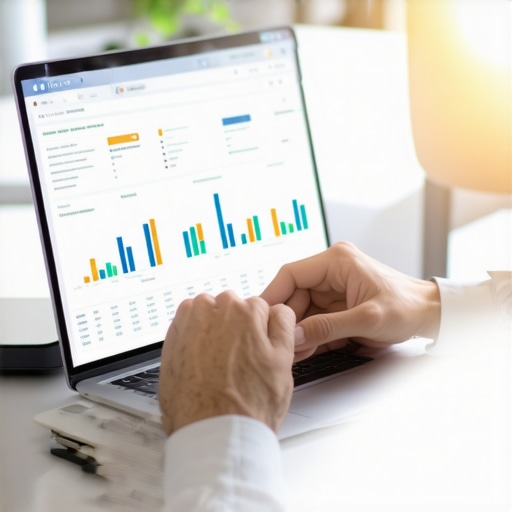 Person working on local SEO strategy with Google My Business and citation tools