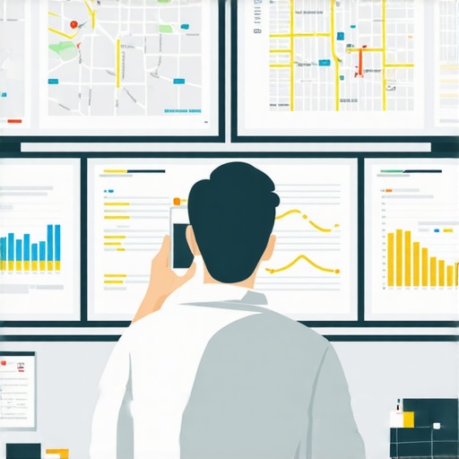 Person reviewing digital ranking charts and maps to optimize local SEO