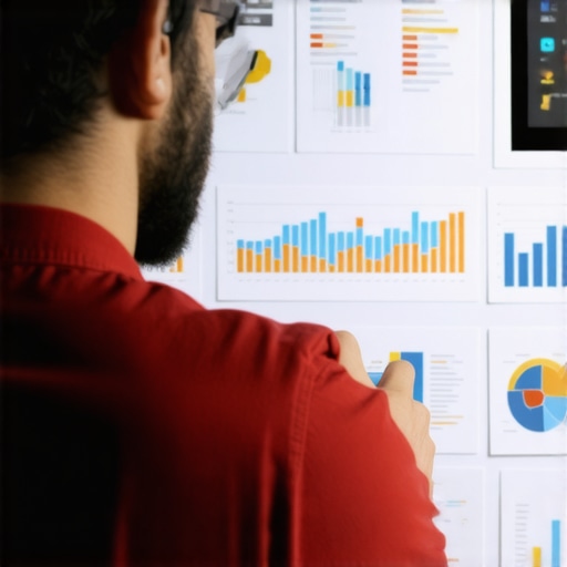 An SEO analyst reviewing backlinks and site structure for improved maps ranking
