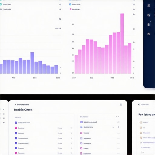 A professional digital dashboard showing local SEO and GMB tracking data.